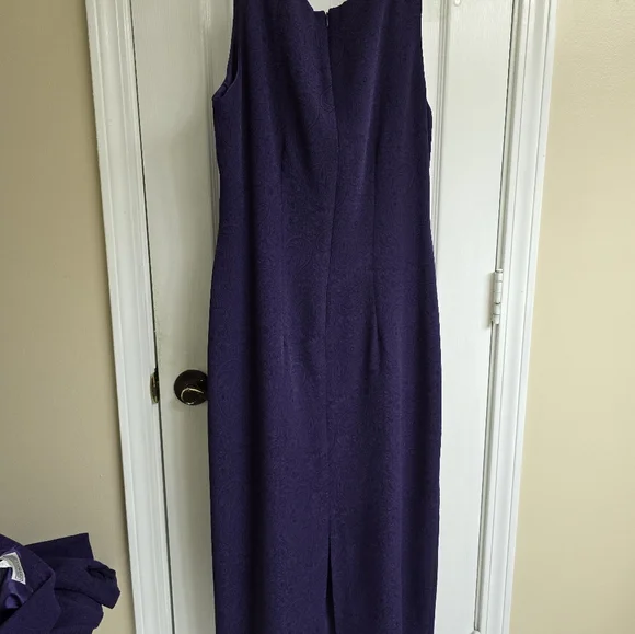 Purple Women's Dress with Jacket - Picture 9 of 14